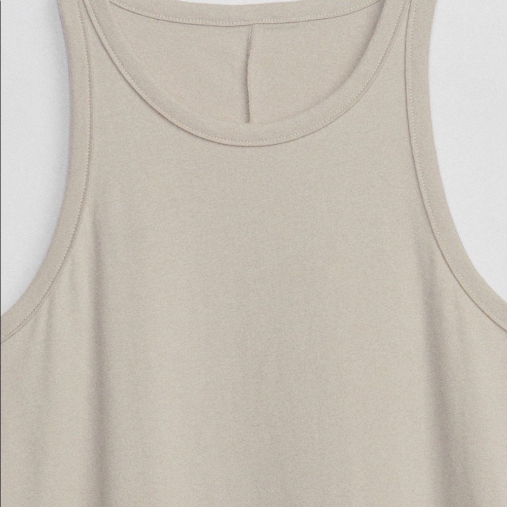 NWT Gap Racerback Mini Dress Moonstone medium - Picture 4 of 7
